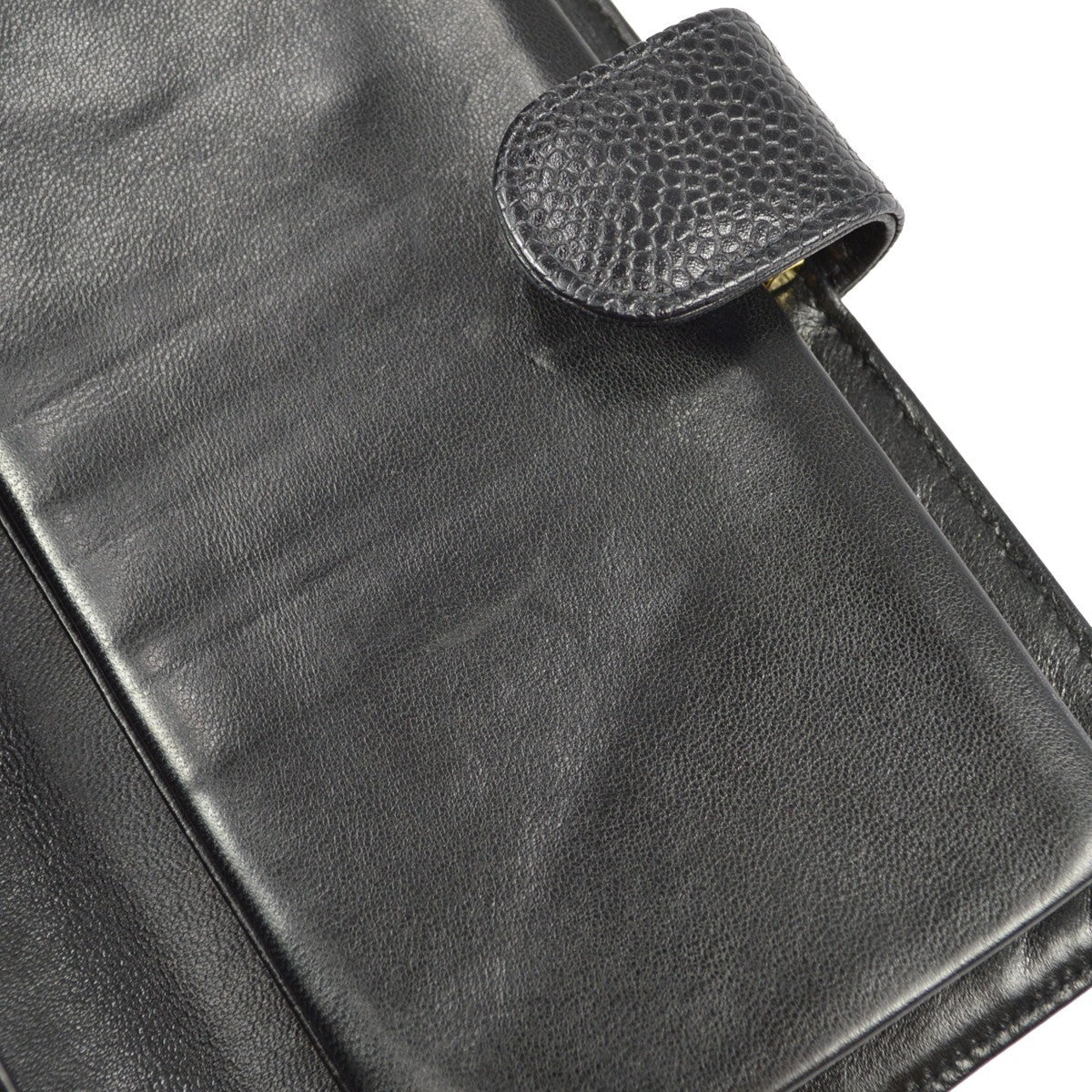 Chanel Timeless Cc French Wallet Caviar Black Leather Wallets Accessory (Pre-Owned)