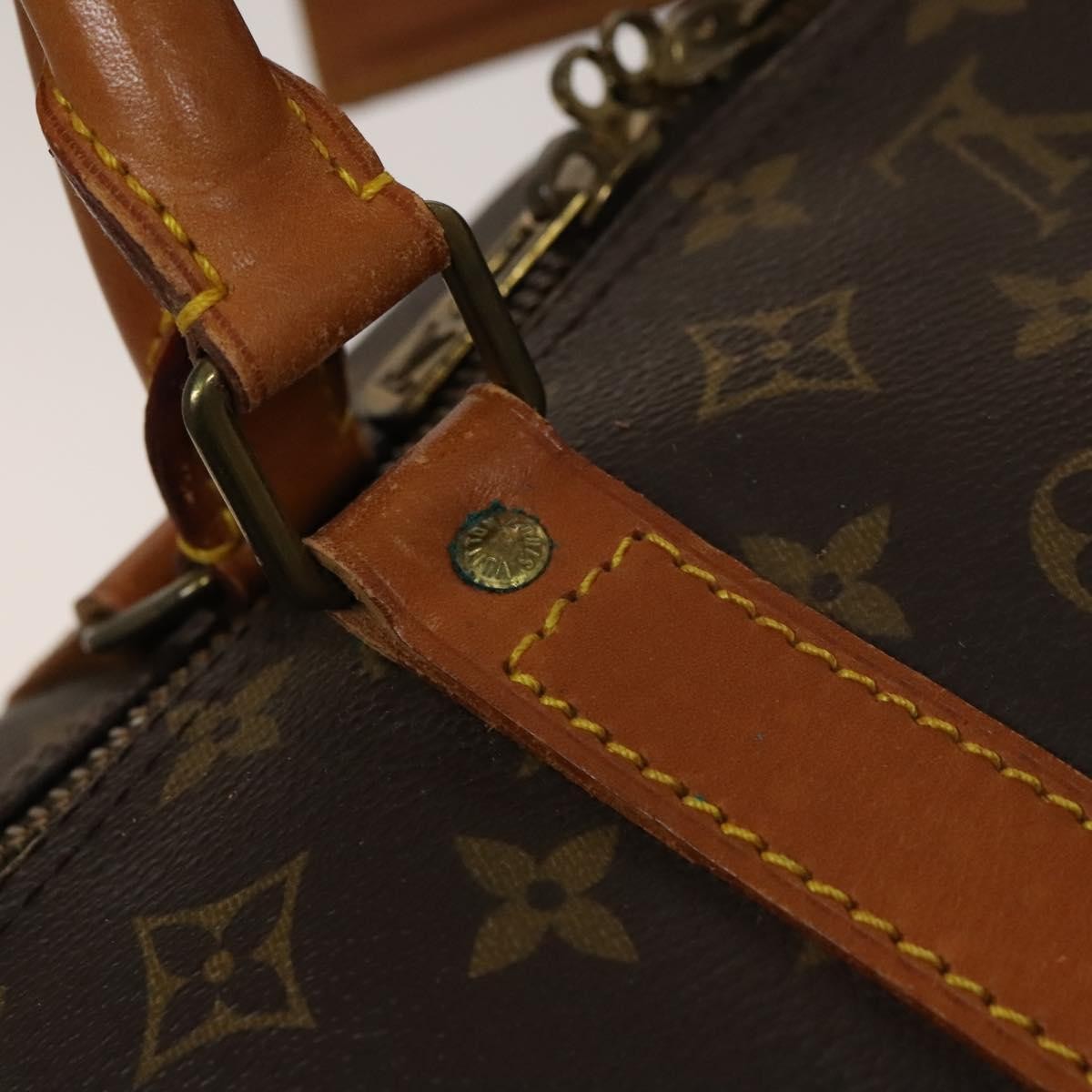 Louis Vuitton Keepall Bag Monogram Canvas Brown Canvas Travel Bag Bag (Pre-Owned)