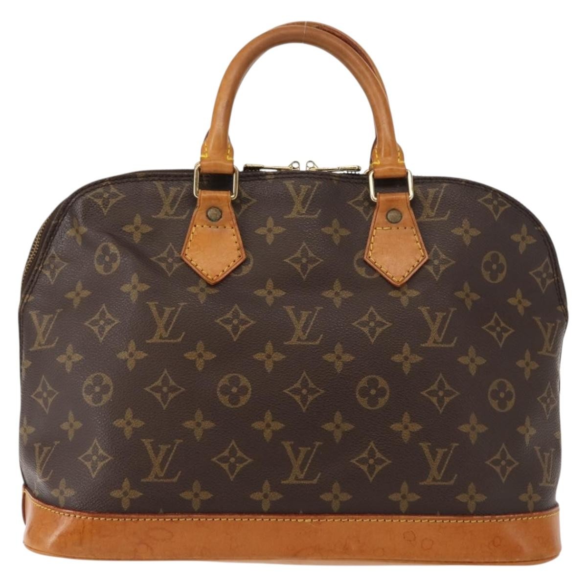 Louis Vuitton Vintage Alma Handbag Monogram Canvas Brown Canvas Handbag (Pre-Owned)