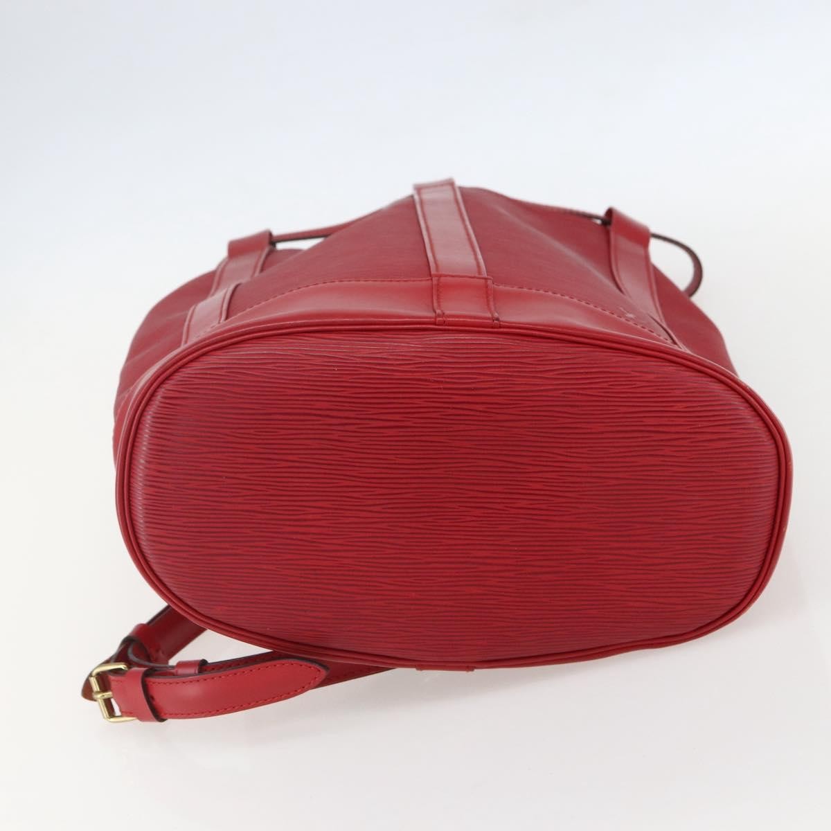 Louis Vuitton Randonnee Backpack Epi Leather Red Leather Shoulder Bag Bag (Pre-Owned)