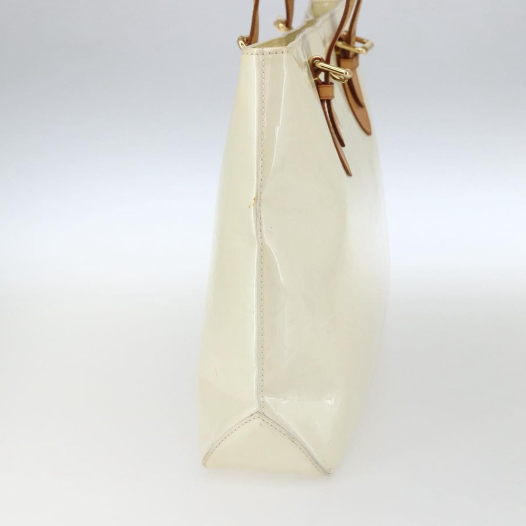 Louis Vuitton Brentwood Handbag Monogram Vernis Beige Patent_Leather Tote Bag Bag (Pre-Owned)