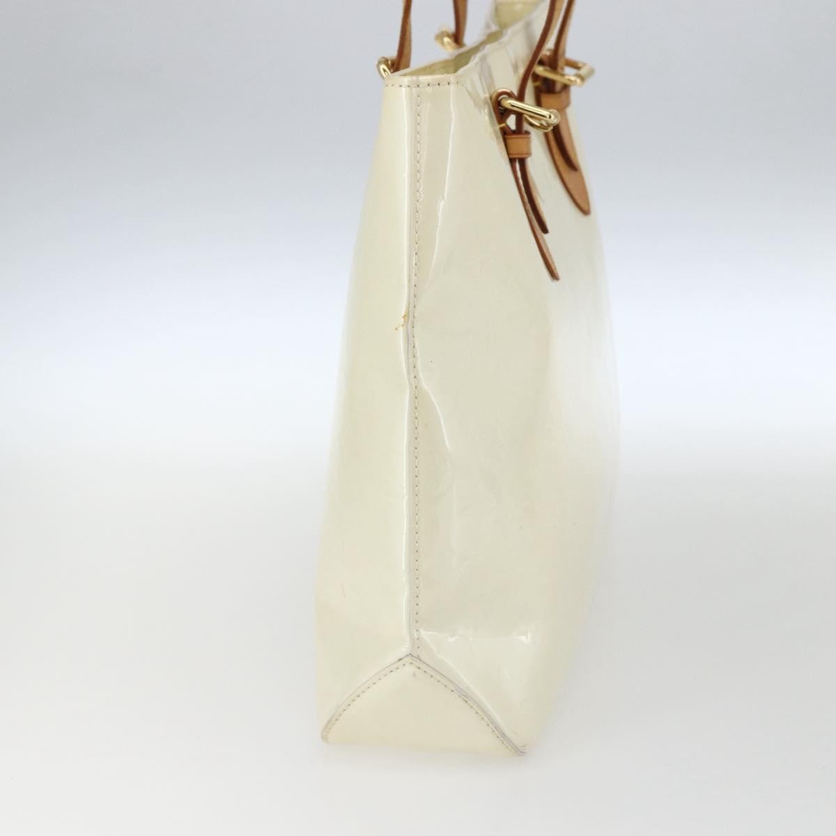 Louis Vuitton Brentwood Handbag Monogram Vernis Beige Patent_Leather Tote Bag Bag (Pre-Owned)