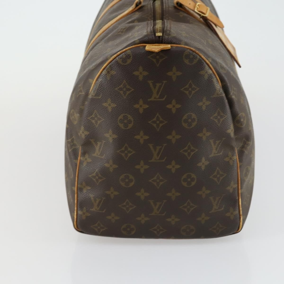 Louis Vuitton Keepall Bag Monogram Canvas Brown Canvas Travel Bag Bag (Pre-Owned)