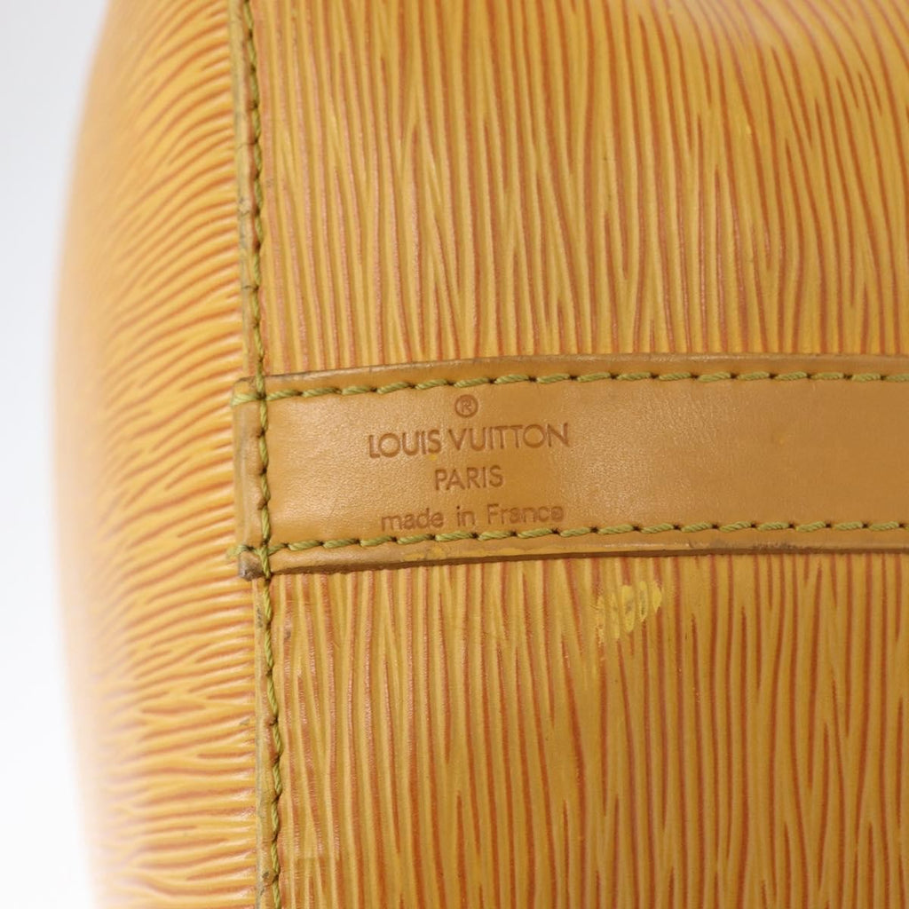 Louis Vuitton Petit Noe Handbag Epi Leather Yellow Leather Shoulder Bag Bag (Pre-Owned)