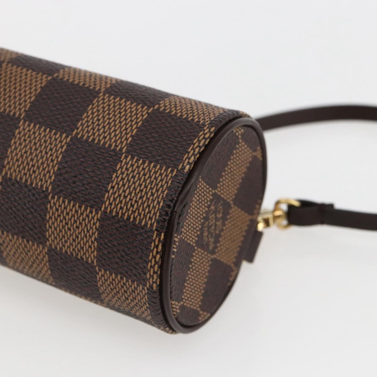 Louis Vuitton Papillon Pochette Damier Brown Canvas Clutche & Pouche Bag (Pre-Owned)