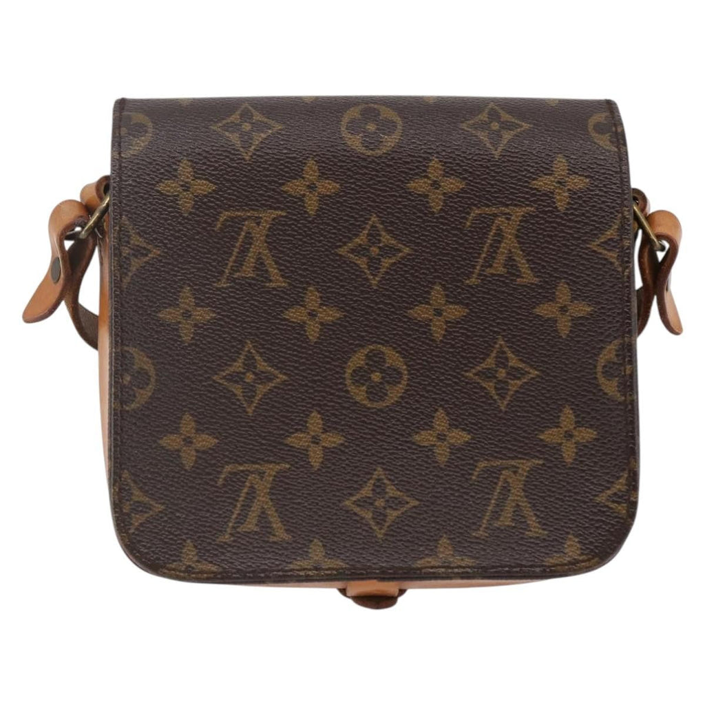 Louis Vuitton Cartouchiere Handbag Monogram Canvas Brown Canvas Shoulder Bag Bag (Pre-Owned)