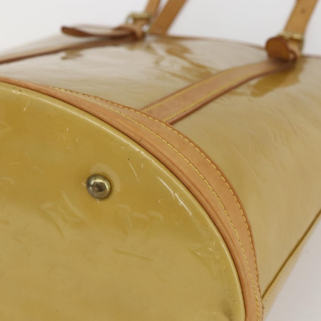 Louis Vuitton Bucket Bag Monogram Vernis Beige Patent_Leather Shoulder Bag Bag (Pre-Owned)