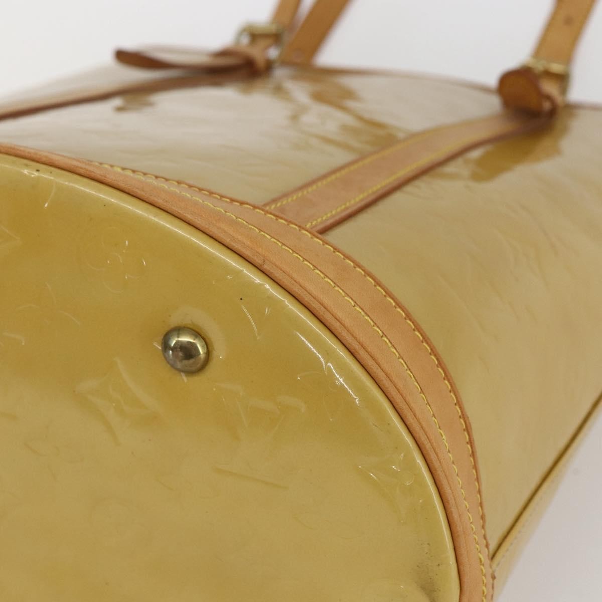 Louis Vuitton Bucket Bag Monogram Vernis Beige Patent_Leather Shoulder Bag Bag (Pre-Owned)