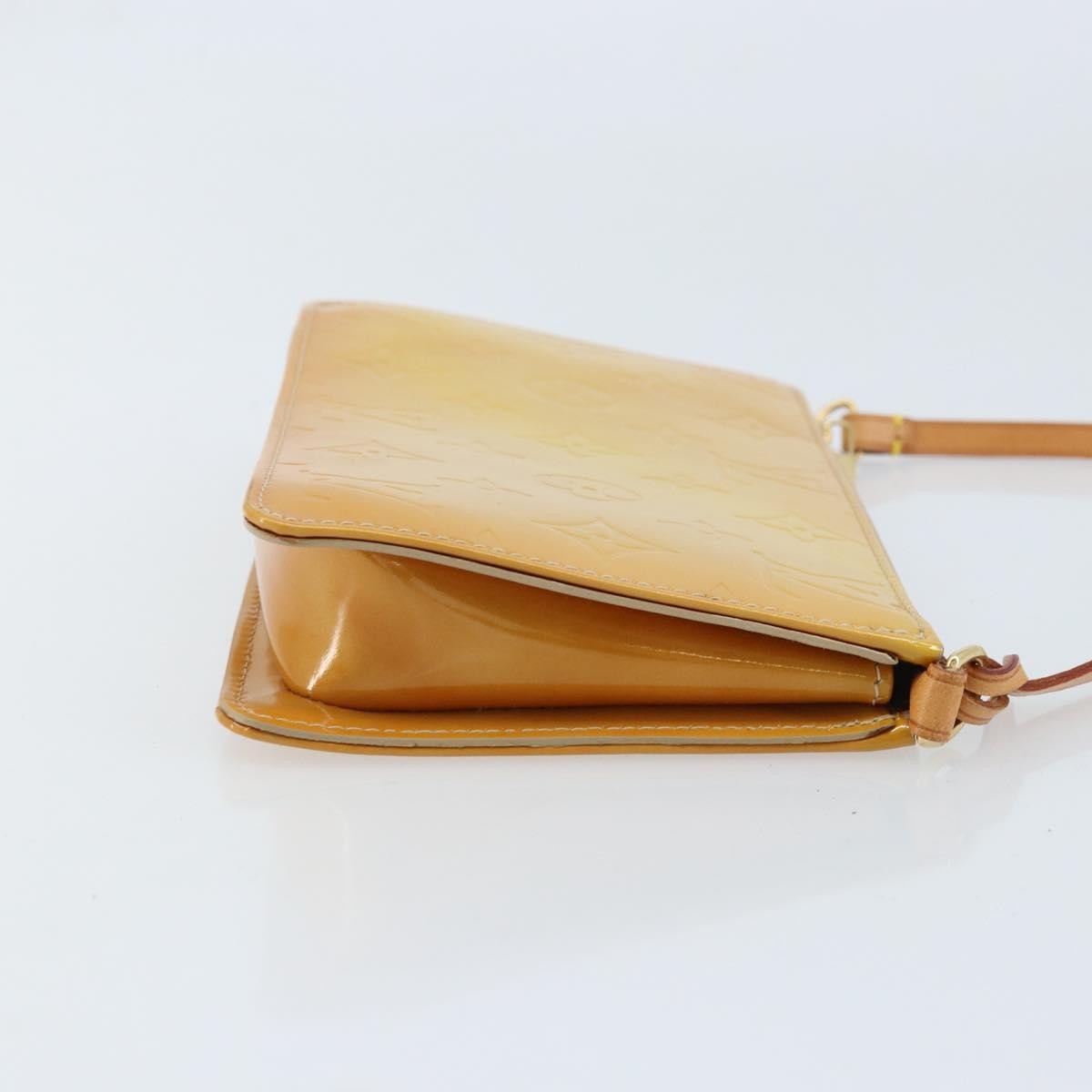 Louis Vuitton Lexington Pochette Patent Leather Beige Patent_Leather Clutche & Pouche Bag (Pre-Owned)