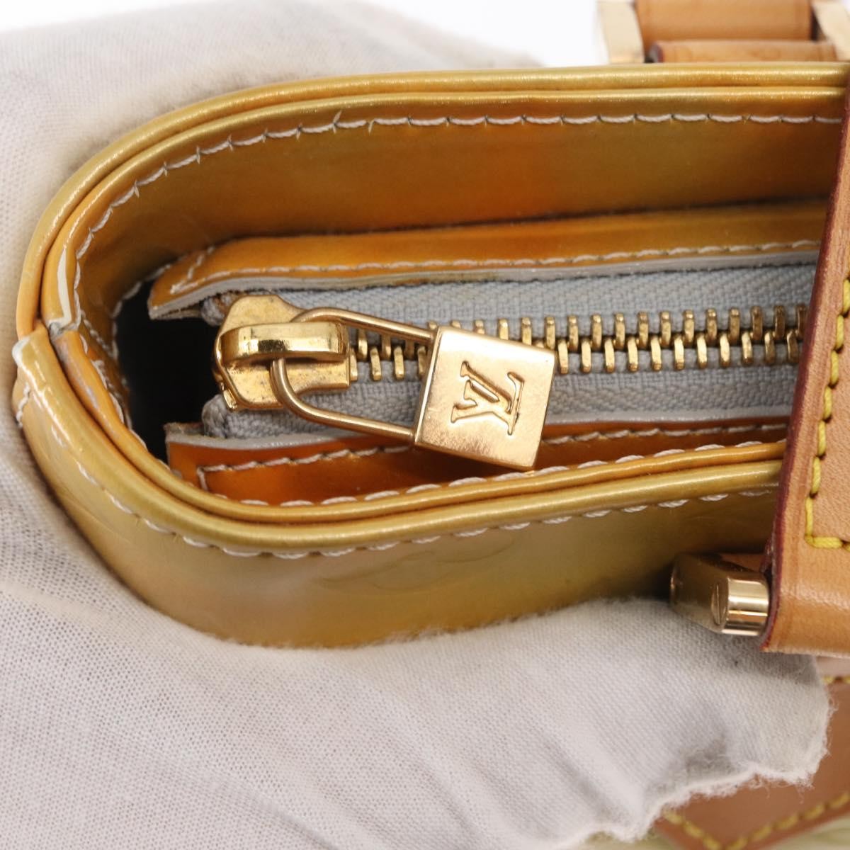 Louis Vuitton Houston Handbag Monogram Vernis Yellow Patent_Leather Tote Bag Bag (Pre-Owned)