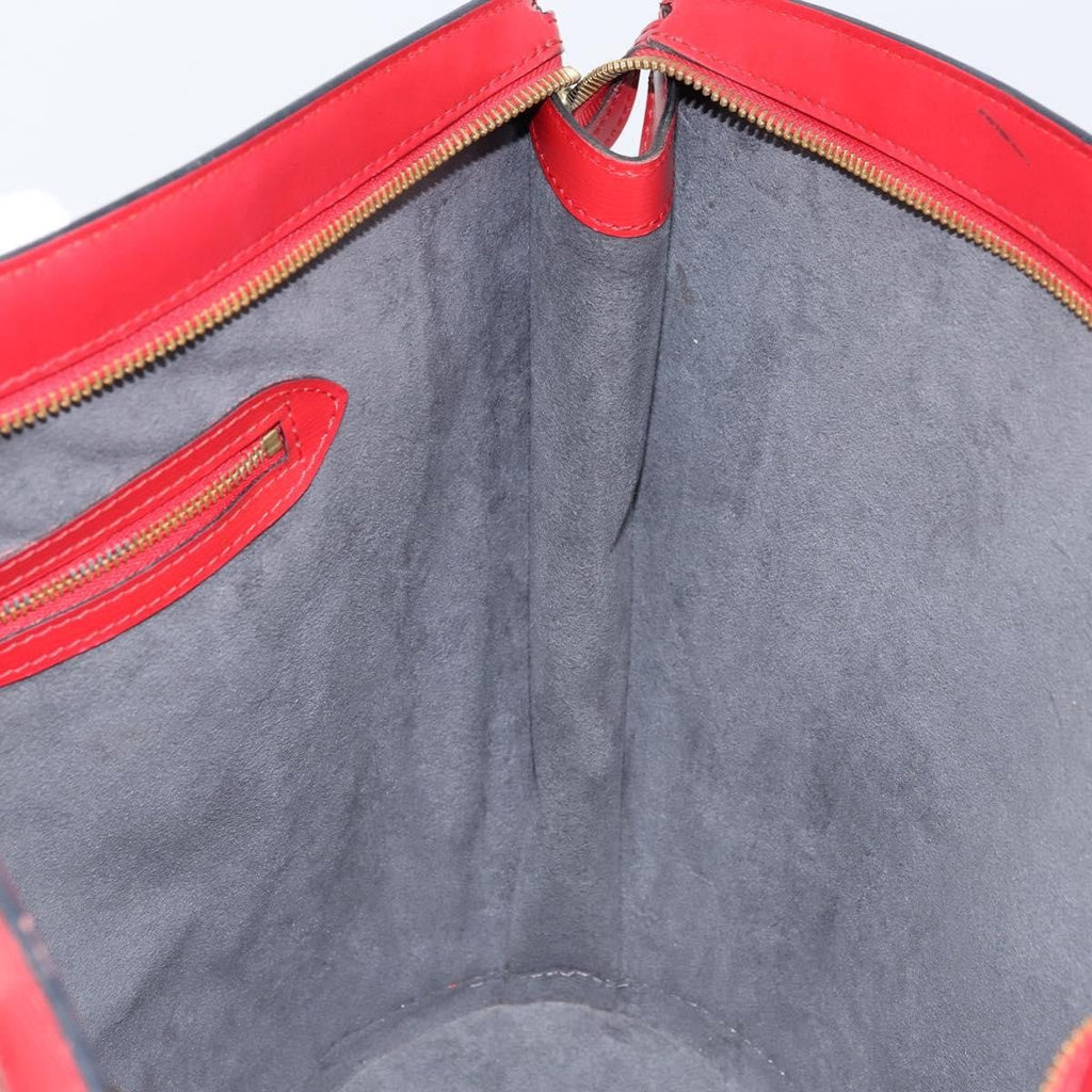 Louis Vuitton Saint Jacques Handbag Epi Leather Red Leather Shoulder Bag Bag (Pre-Owned)