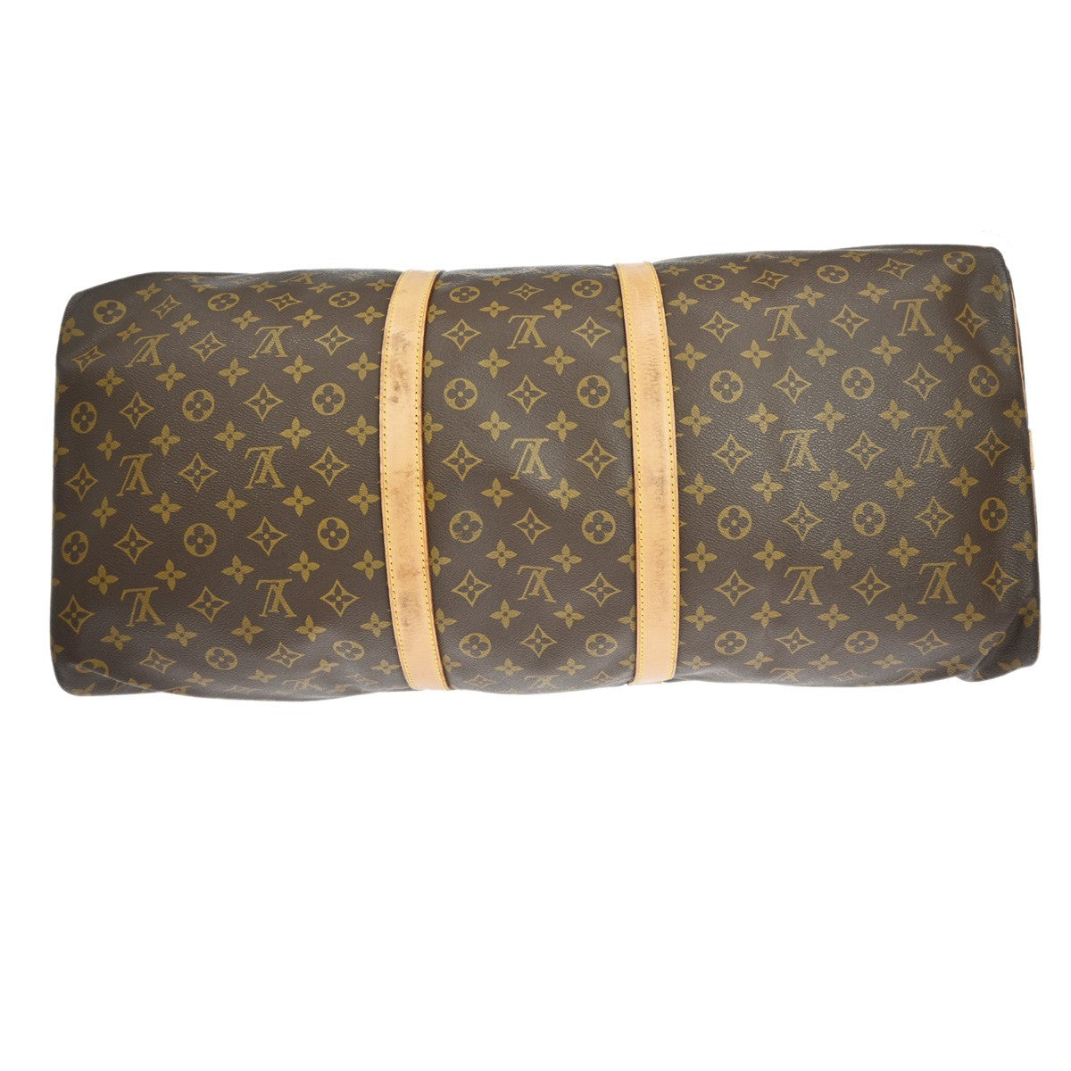 Louis Vuitton Keepall Bandouliere Bag Monogram Canvas Brown Canvas Travel Bag Bag (Pre-Owned)
