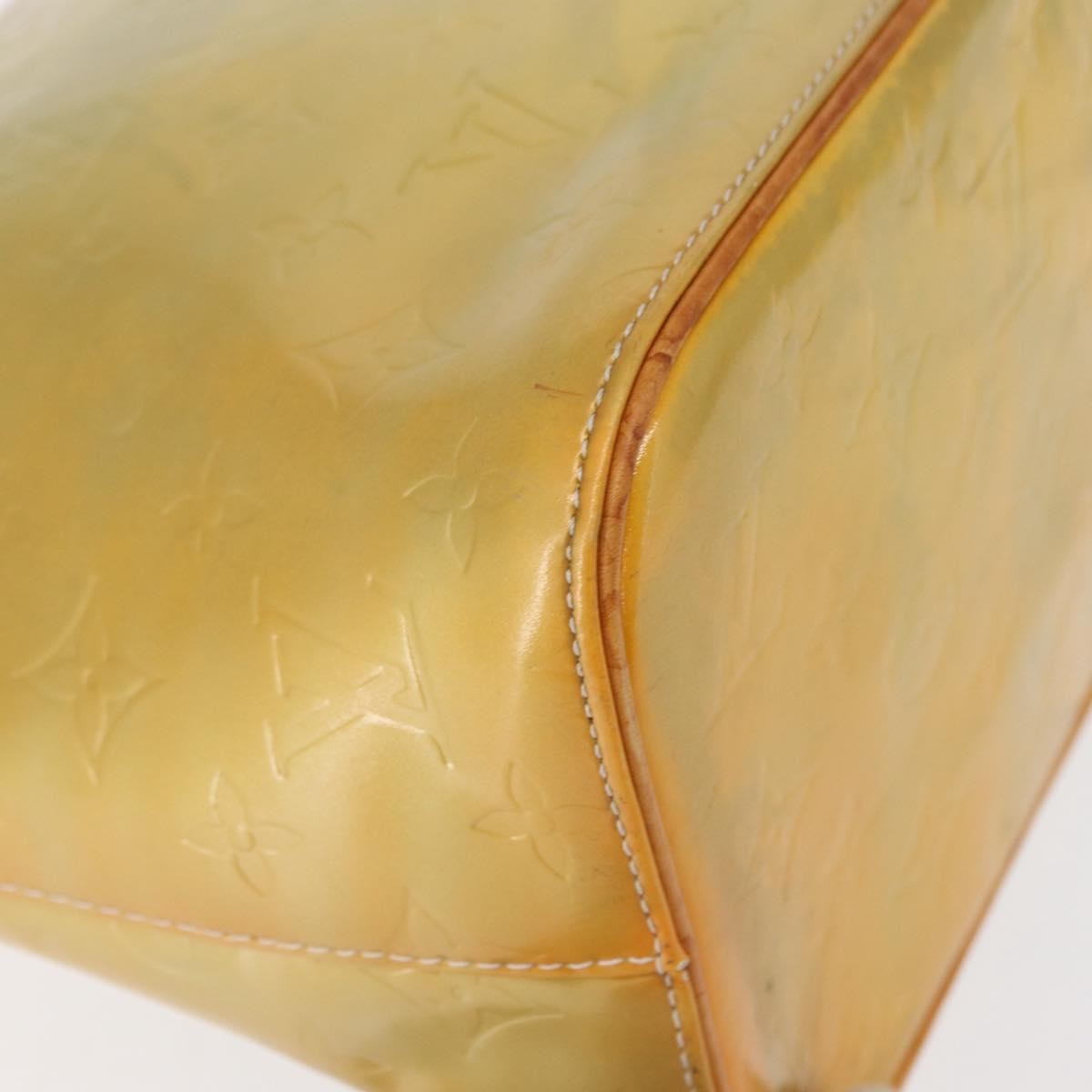 Louis Vuitton Houston Handbag Monogram Vernis Yellow Patent_Leather Tote Bag Bag (Pre-Owned)