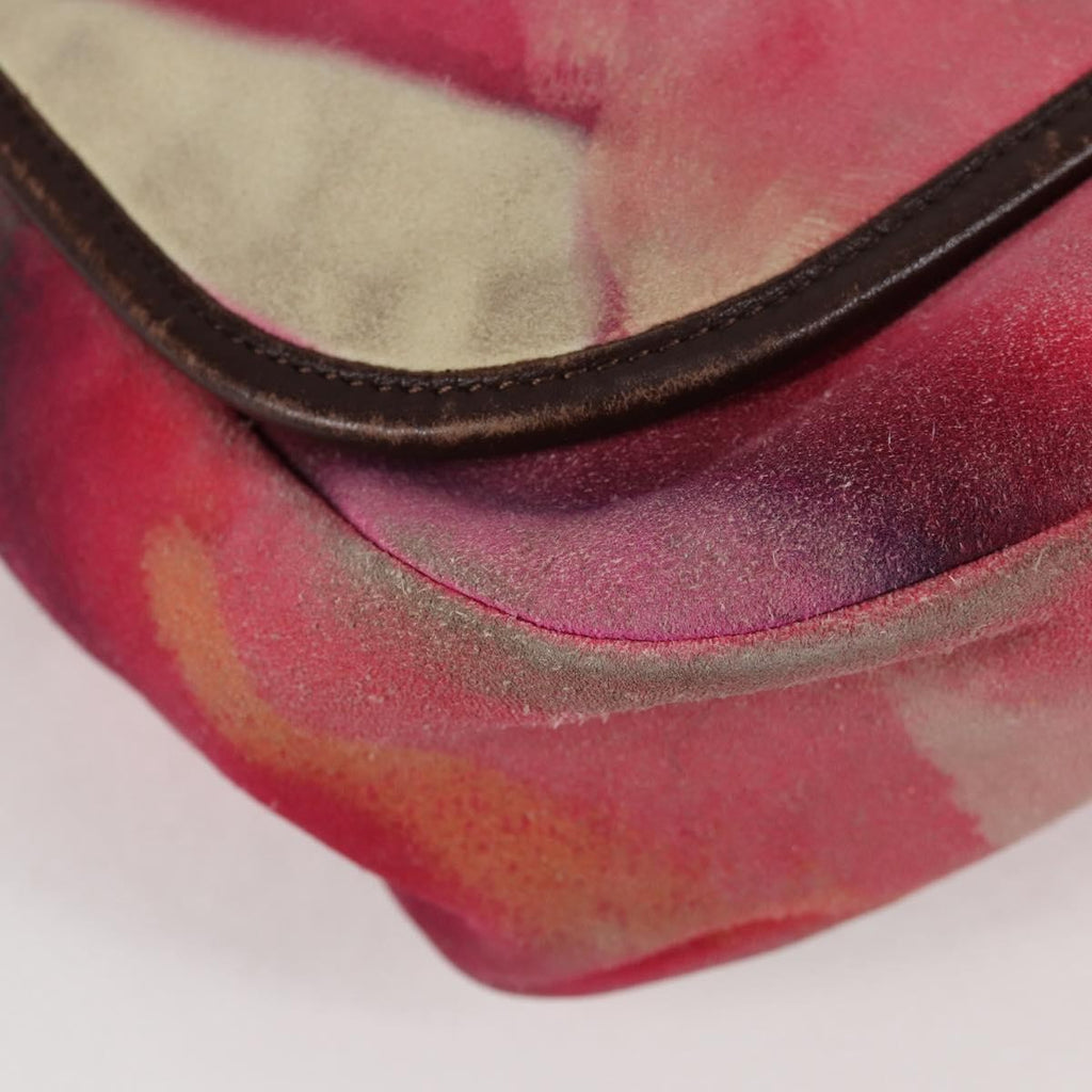 Chanel Flower Power Messenger Bag Multicolor Printed Nubuck Multicolour Suede Shoulder Bag Bag (Pre-Owned)