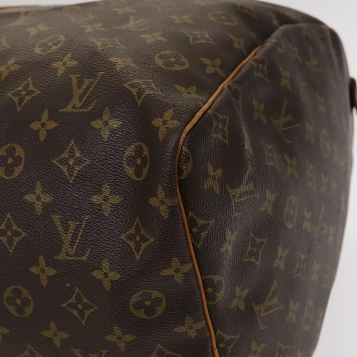 Louis Vuitton Keepall Bag Monogram Canvas Brown Canvas Travel Bag Bag (Pre-Owned)