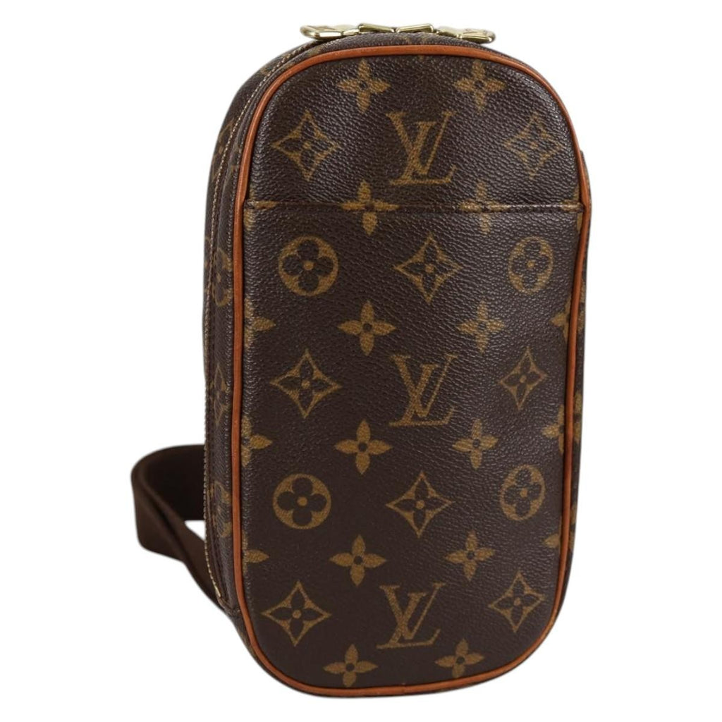 Louis Vuitton Pochette Gange Monogram Canvas Brown Canvas Bag (Pre-Owned)
