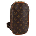 Louis Vuitton Pochette Gange Monogram Canvas Brown Canvas Bag (Pre-Owned)
