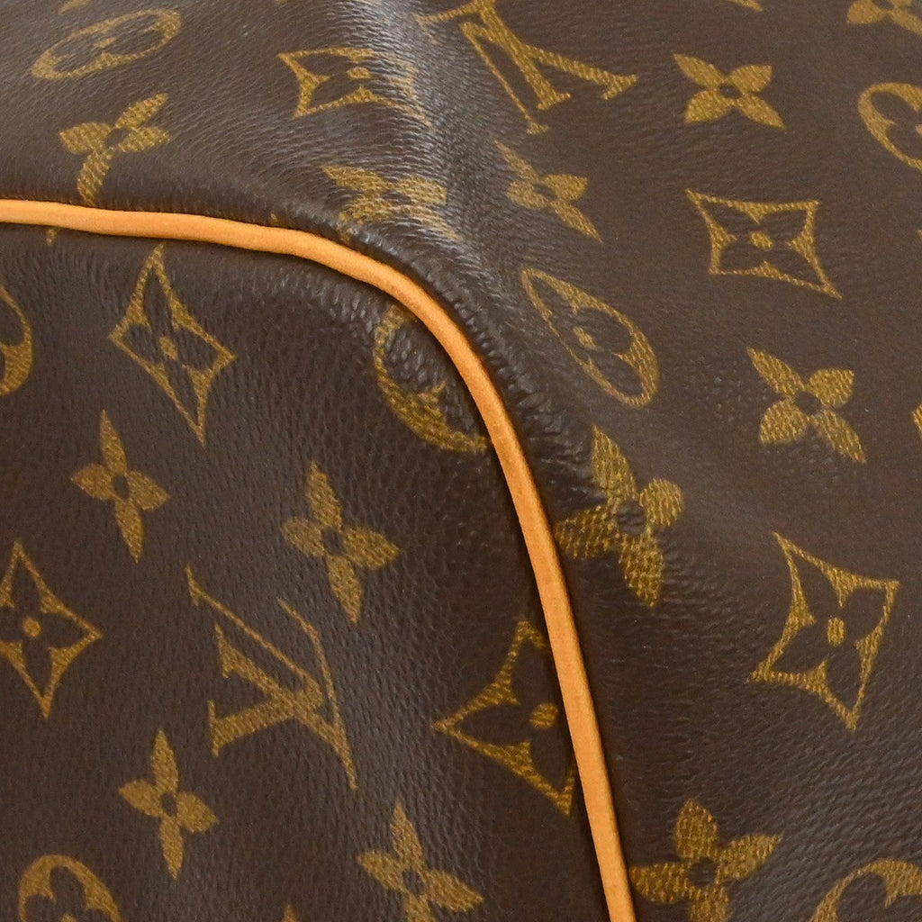 Louis Vuitton Keepall Bag Monogram Canvas Brown Canvas Travel Bag Bag (Pre-Owned)