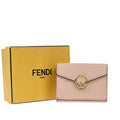 Fendi F Is Fendi Trifold Wallet Leather Pink Leather Wallets Accessory (Pre-Owned)
