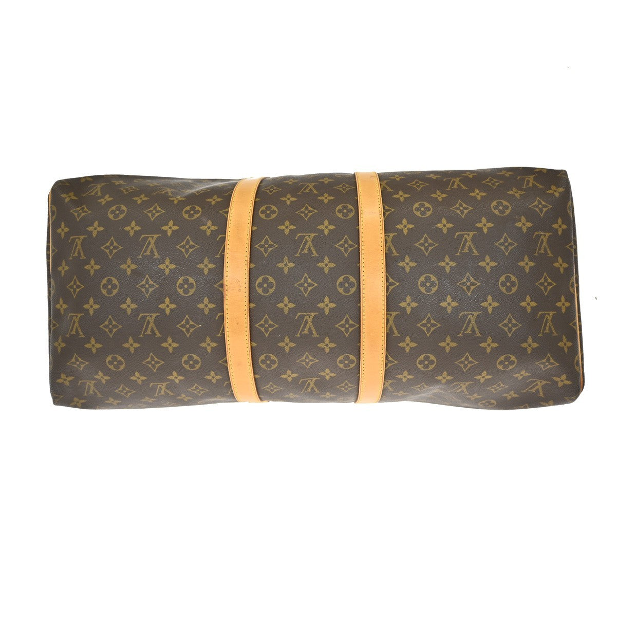 Louis Vuitton Keepall Bag Monogram Canvas Brown Canvas Travel Bag Bag (Pre-Owned)