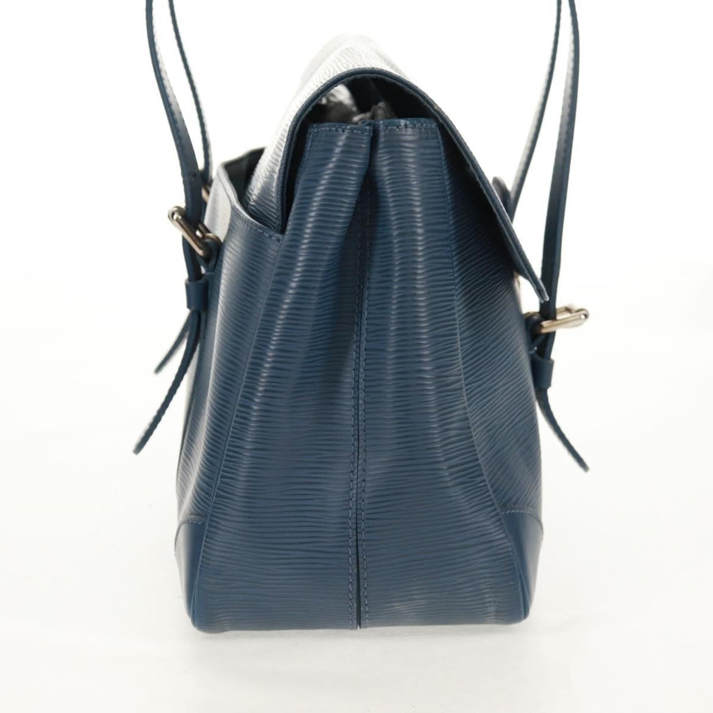 Louis Vuitton Segur Handbag Epi Leather Blue Leather Shoulder Bag Bag (Pre-Owned)