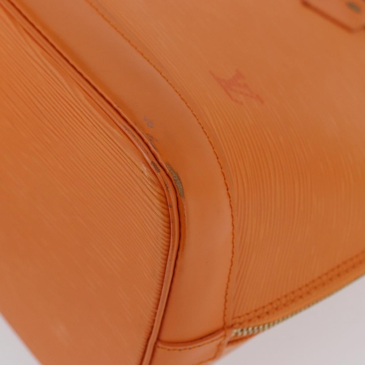 Louis Vuitton Alma Handbag Epi Leather Orange Leather Handbag (Pre-Owned)