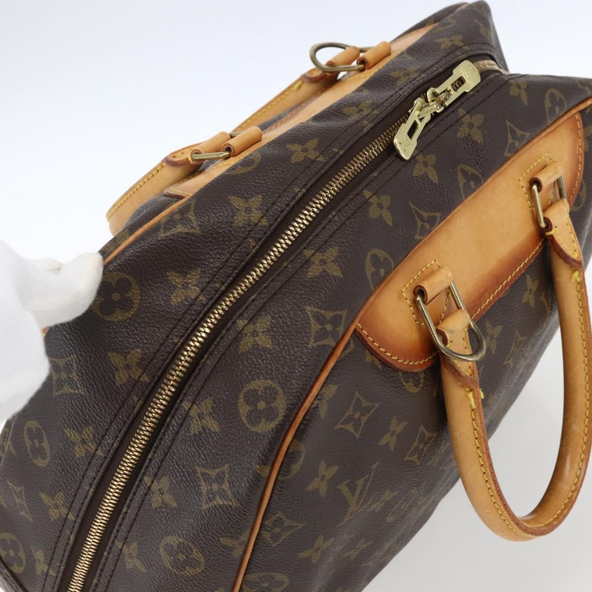 Louis Vuitton Deauville Handbag Monogram Canvas Brown Canvas Handbag (Pre-Owned)