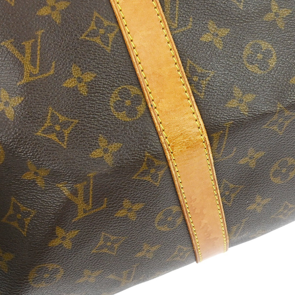 Louis Vuitton Keepall Bag Monogram Canvas Brown Canvas Travel Bag Bag (Pre-Owned)