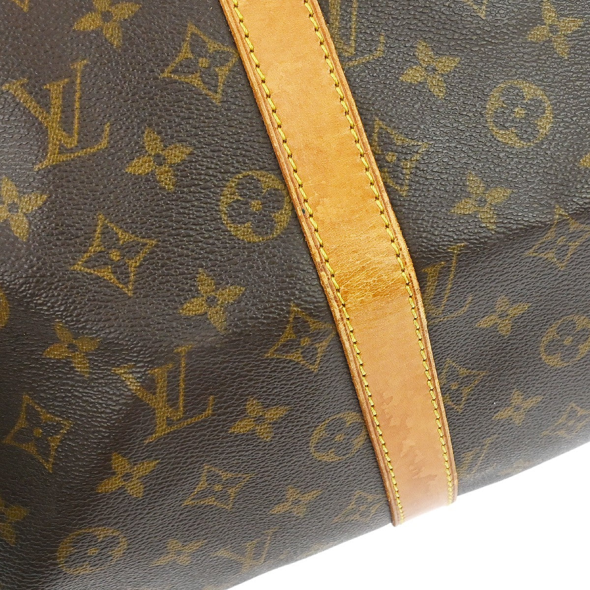 Louis Vuitton Keepall Bag Monogram Canvas Brown Canvas Travel Bag Bag (Pre-Owned)