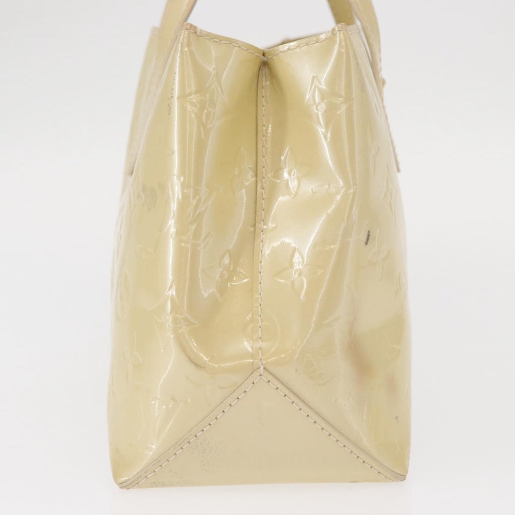 Louis Vuitton Wilshire Handbag Monogram Vernis Beige Patent_Leather Handbag (Pre-Owned)