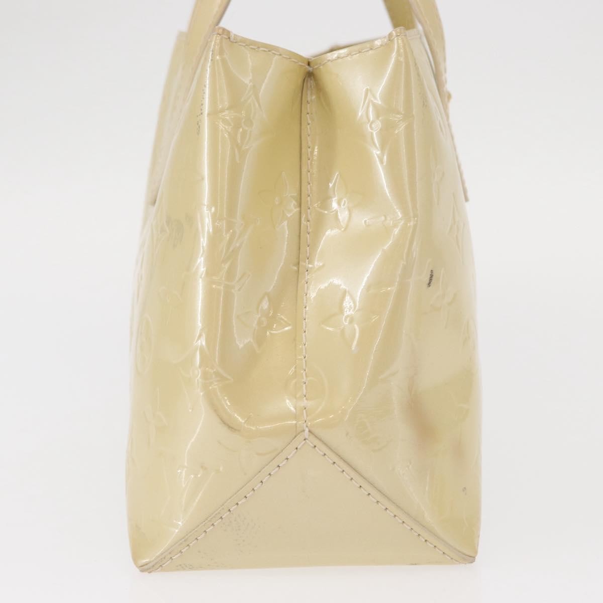 Louis Vuitton Wilshire Handbag Monogram Vernis Beige Patent_Leather Handbag (Pre-Owned)