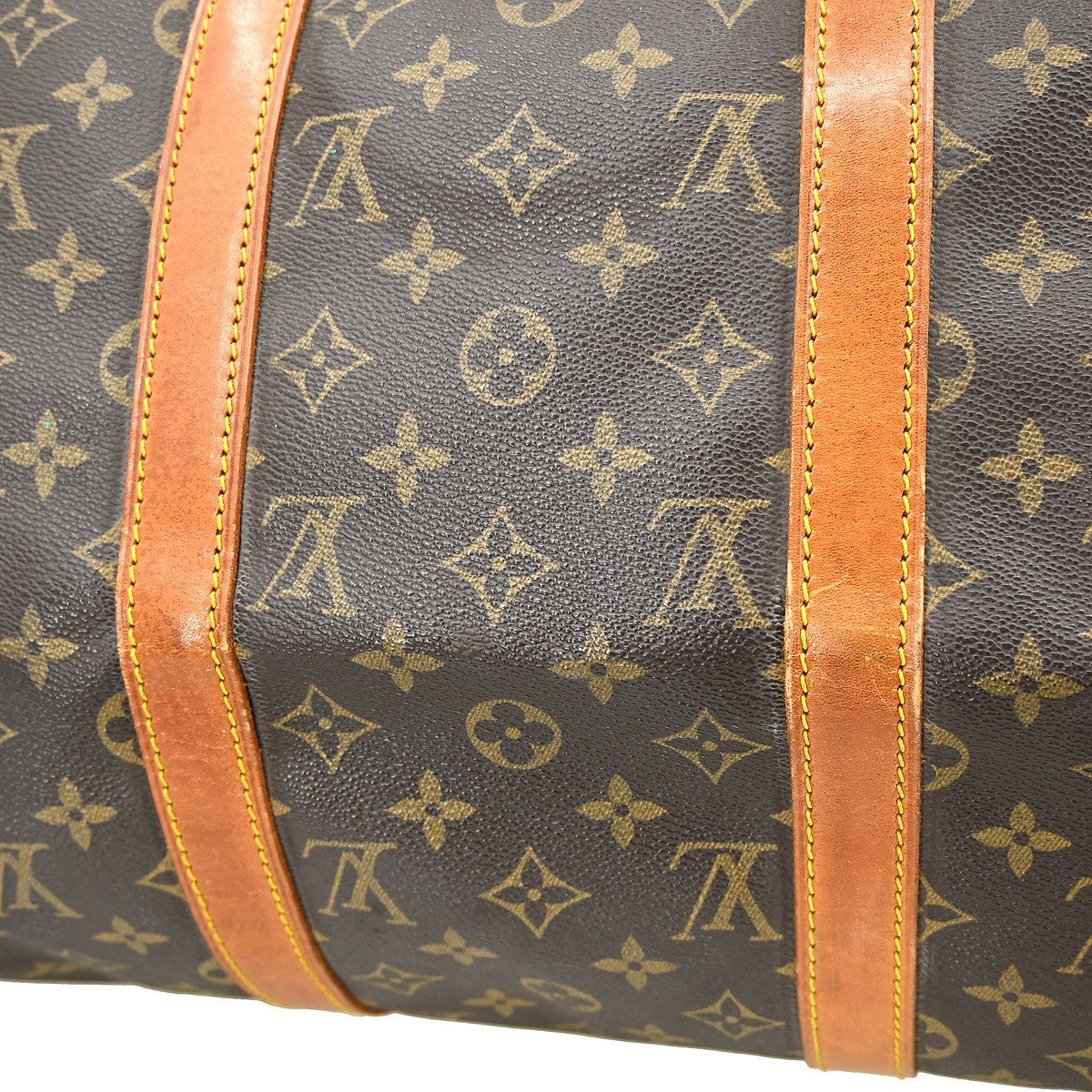 Louis Vuitton Keepall Bag Monogram Canvas Brown Canvas Travel Bag Bag (Pre-Owned)
