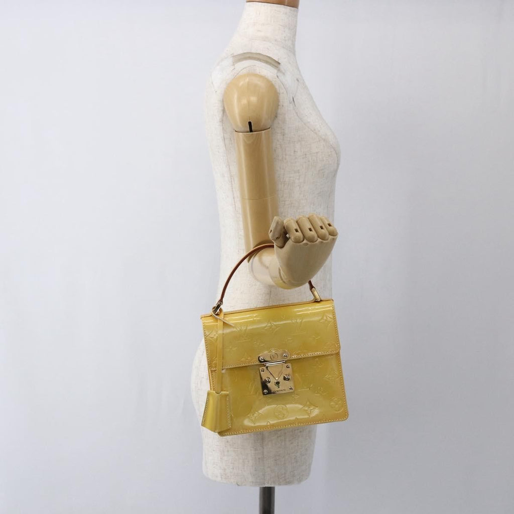 Louis Vuitton Spring Street Nm Handbag Patent Leather Yellow Patent_Leather Handbag (Pre-Owned)