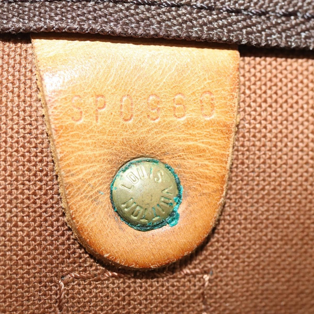 Louis Vuitton Keepall Bandouliere Bag Monogram Canvas Brown Canvas Travel Bag Bag (Pre-Owned)
