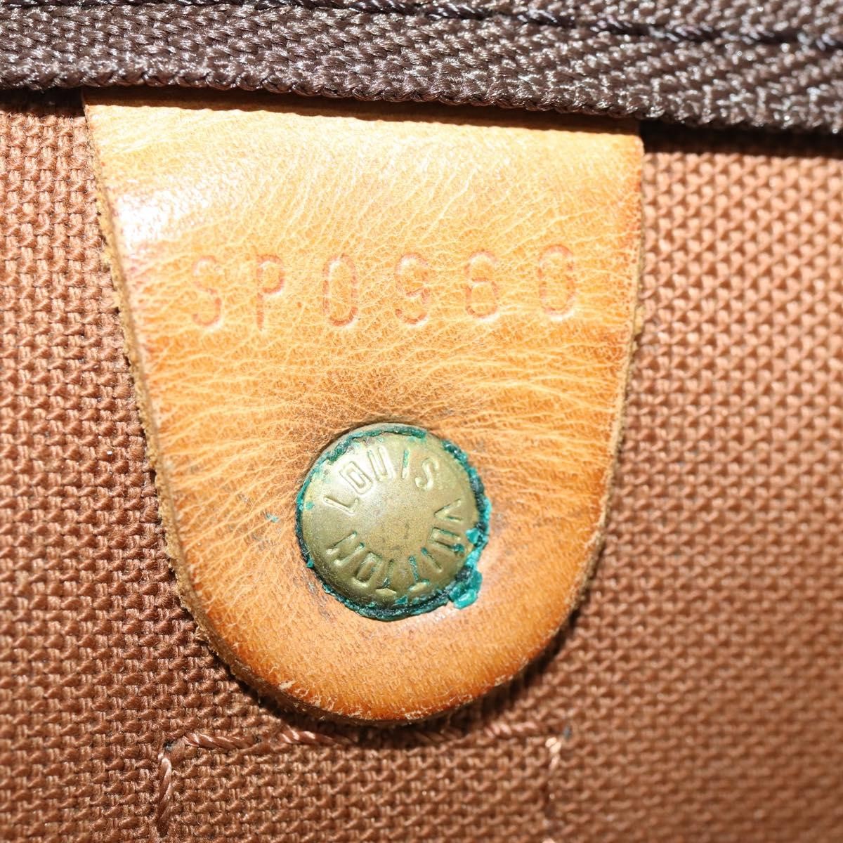 Louis Vuitton Keepall Bandouliere Bag Monogram Canvas Brown Canvas Travel Bag Bag (Pre-Owned)