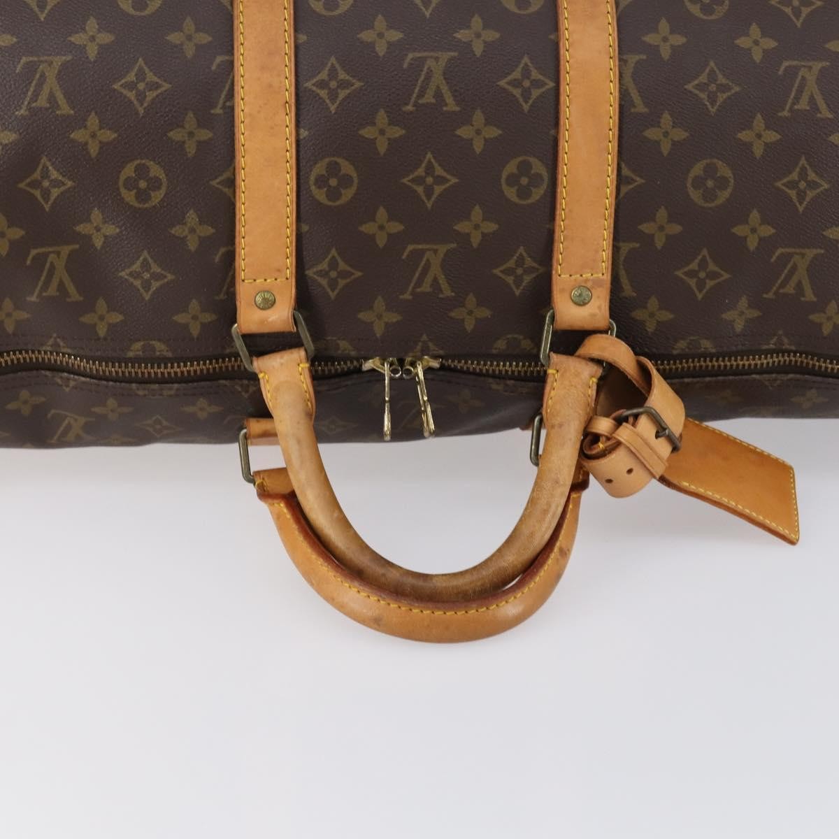 Louis Vuitton Keepall Bag Monogram Canvas Brown Canvas Travel Bag Bag (Pre-Owned)