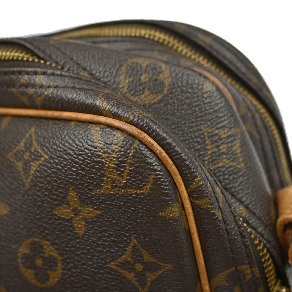 Louis Vuitton Reporter Bag Monogram Canvas Brown Canvas Shoulder Bag Bag (Pre-Owned)