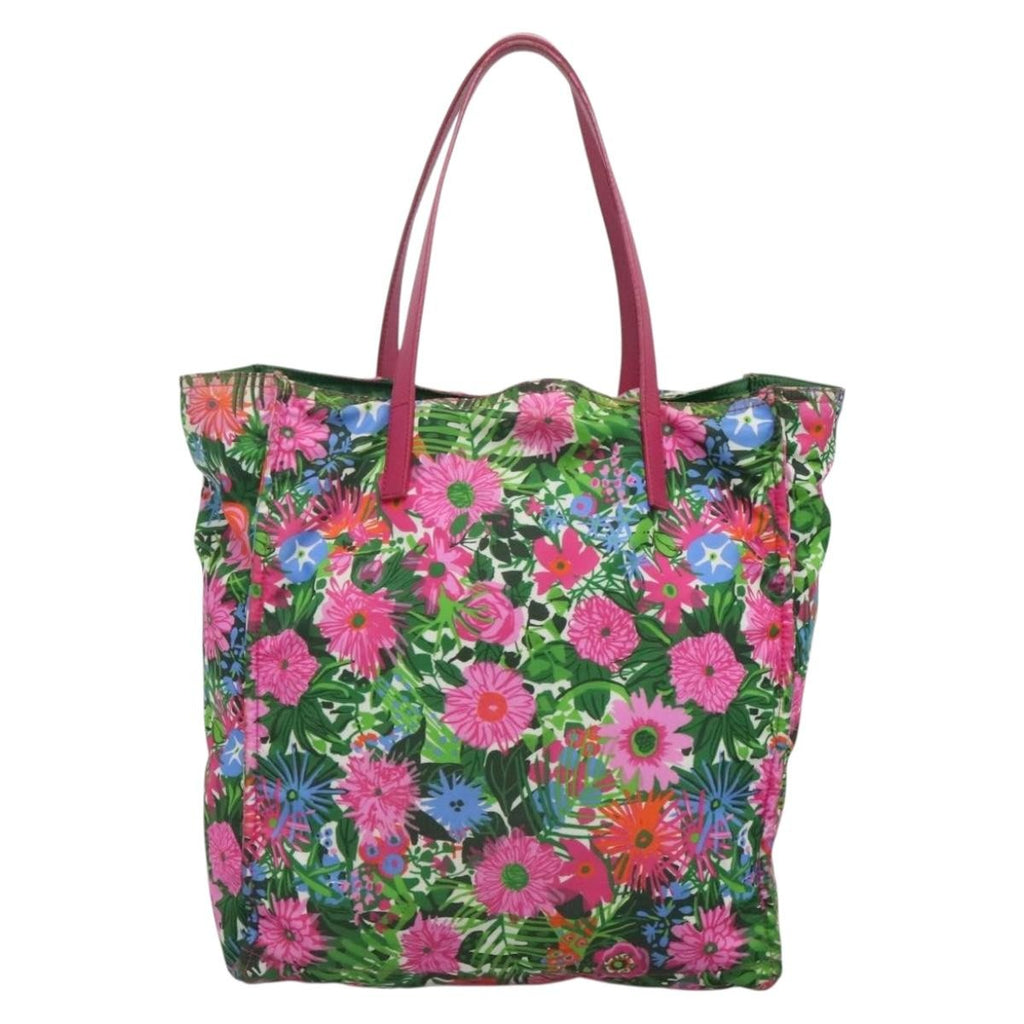 Prada Vintage Shopping Tote Nylon Multicolour Nylon Tote Bag Bag (Pre-Owned)