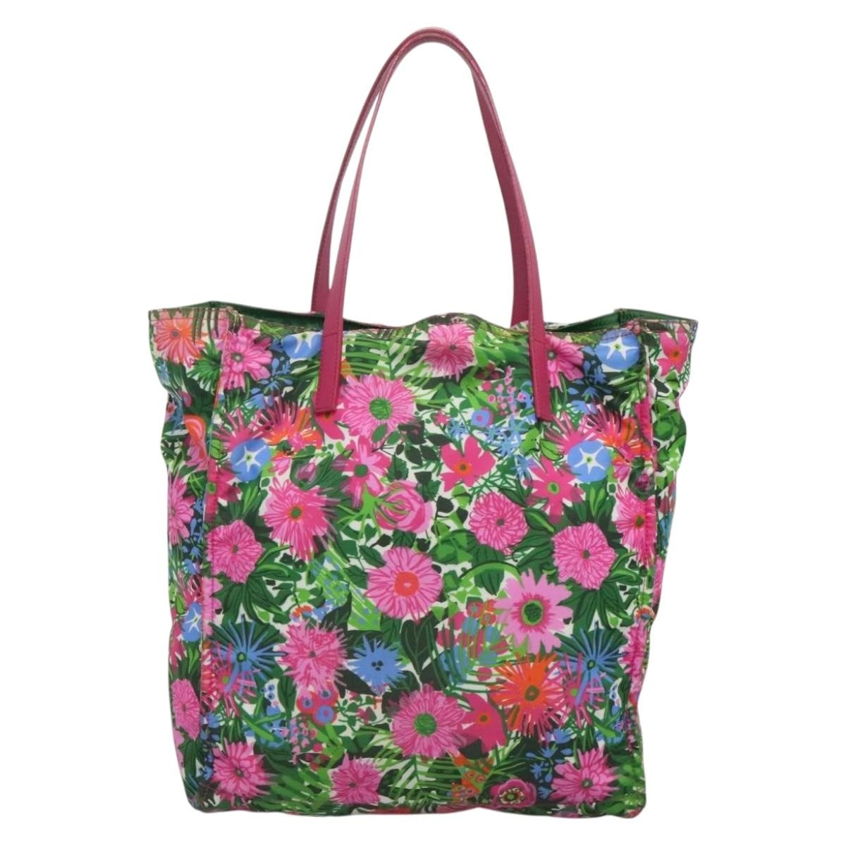 Prada Vintage Shopping Tote Nylon Multicolour Nylon Tote Bag Bag (Pre-Owned)