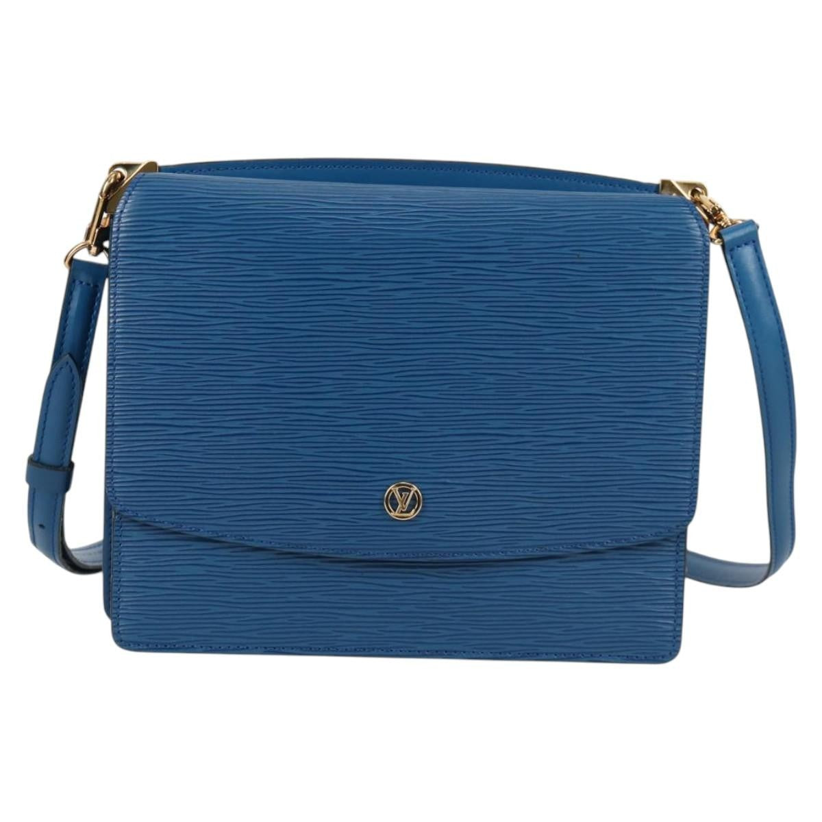 Louis Vuitton Grenelle Shoulder Bag Epi Leather Blue Leather Shoulder Bag Bag (Pre-Owned)