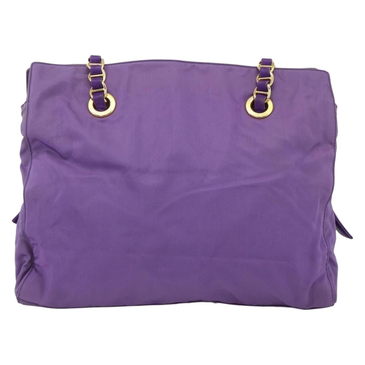 Prada Vintage Shoulder Bag Tessuto Purple Nylon Shoulder Bag Bag (Pre-Owned)