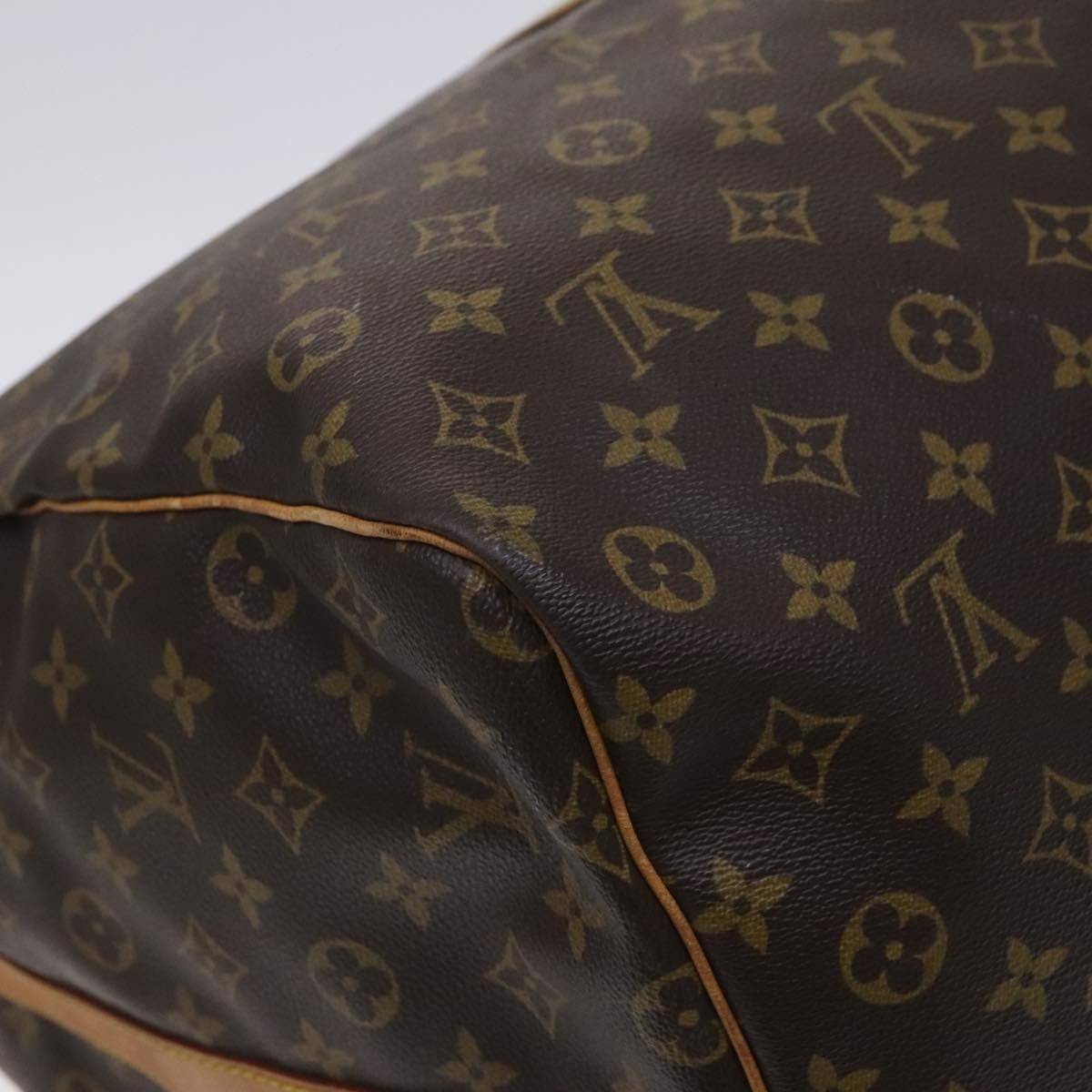 Louis Vuitton Keepall Bandouliere Bag Monogram Canvas Brown Canvas Travel Bag Bag (Pre-Owned)
