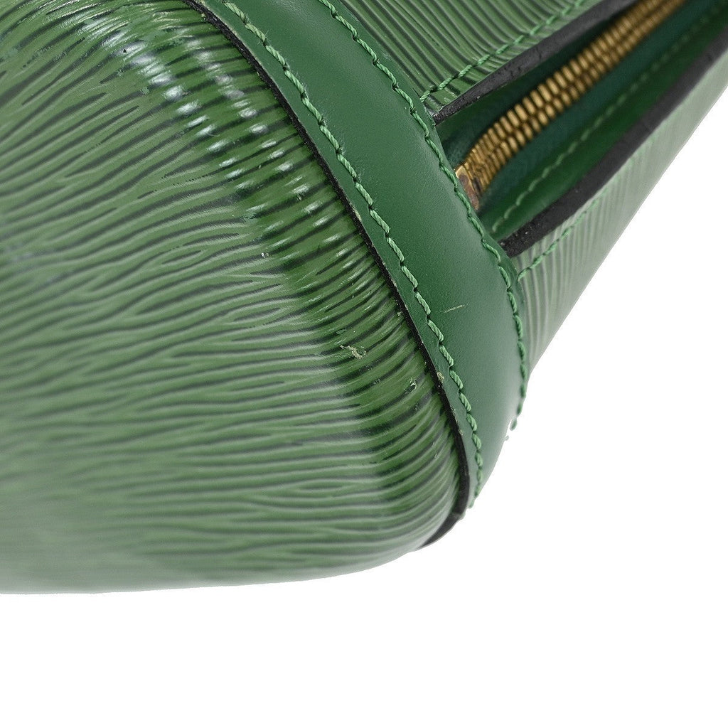Louis Vuitton Lussac Handbag Epi Leather Green Leather Shoulder Bag Bag (Pre-Owned)