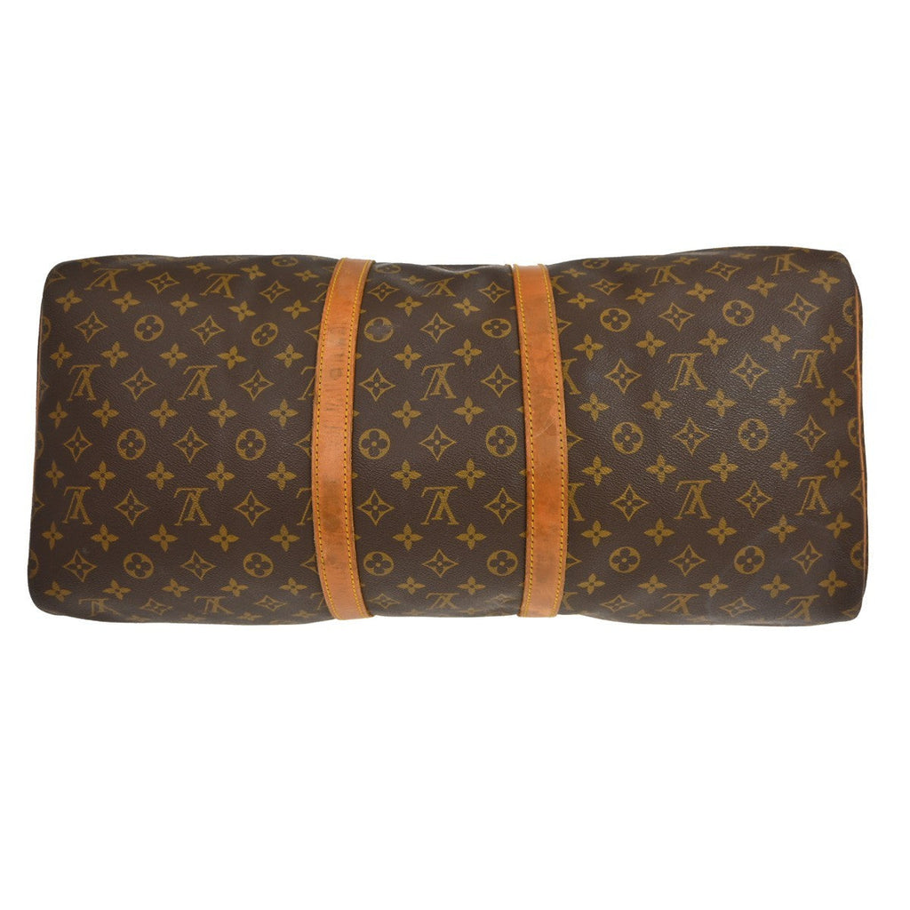 Louis Vuitton Keepall Bag Monogram Canvas Brown Canvas Travel Bag Bag (Pre-Owned)
