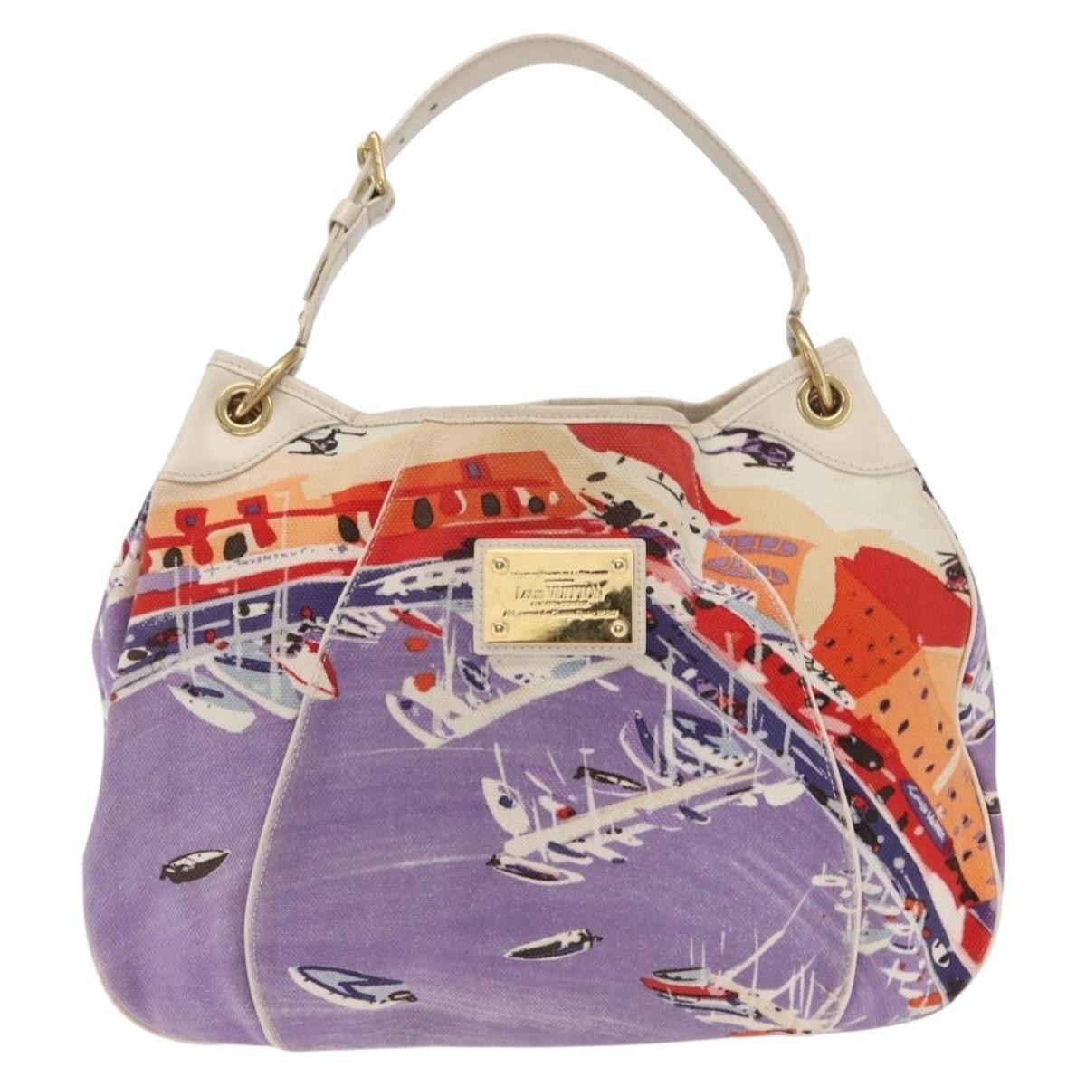 Louis Vuitton Galliera Handbag Riviera Cruise Canvas Purple Canvas Tote Bag Bag (Pre-Owned)