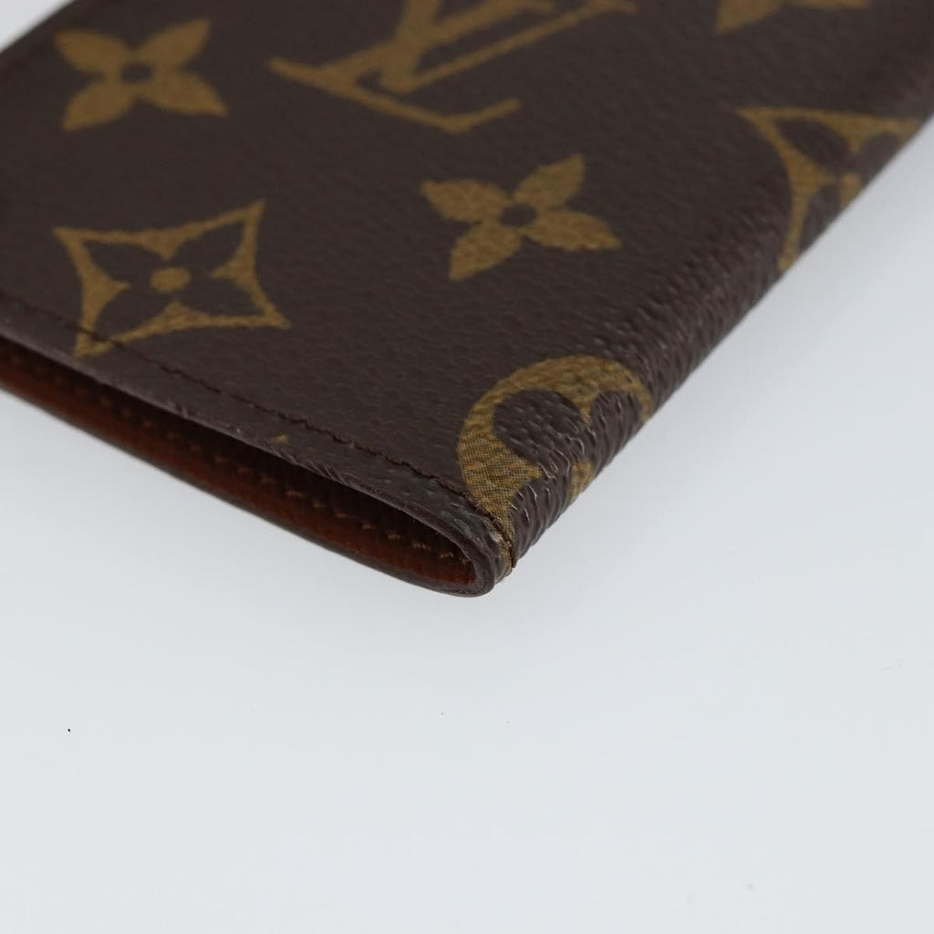 Louis Vuitton Porte Cartes Pression Card Case Monogram Canvas Brown Canvas Card Holders Accessory (Pre-Owned)