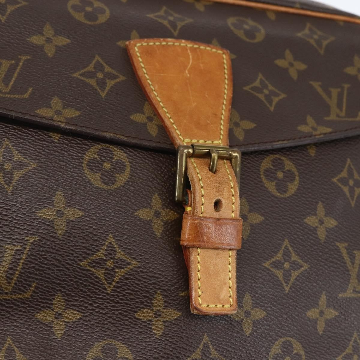 Louis Vuitton Jeune Fille Handbag Monogram Canvas Brown Canvas Shoulder Bag Bag (Pre-Owned)