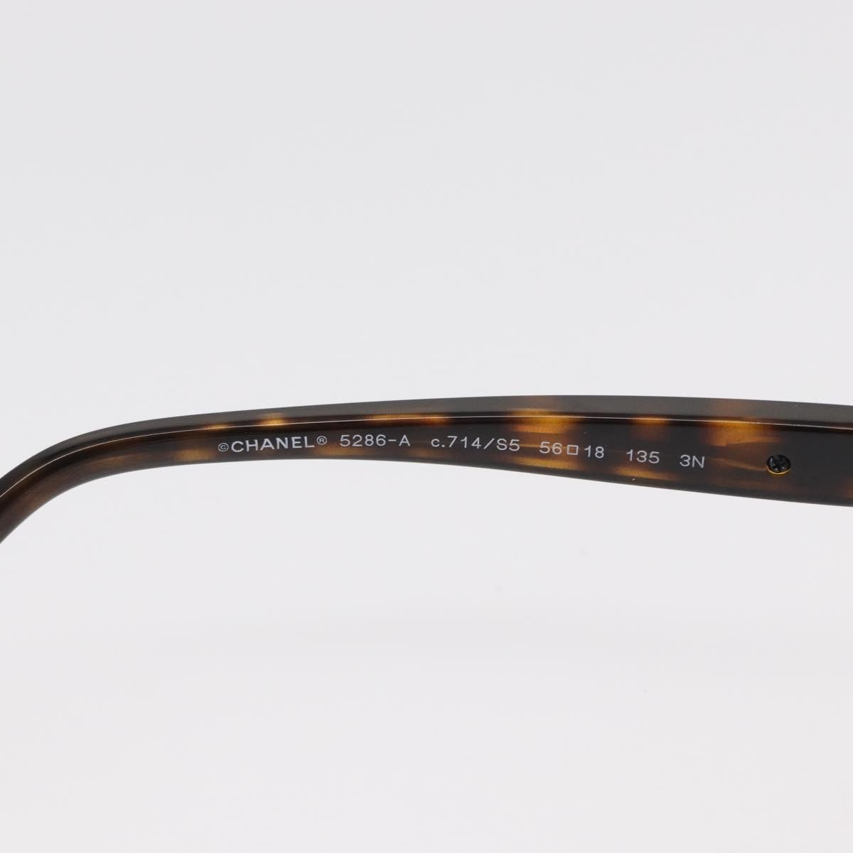 Chanel Logo Cc Sunglasses Plastic Brown Plastic Sunglasse Accessory (Pre-Owned)