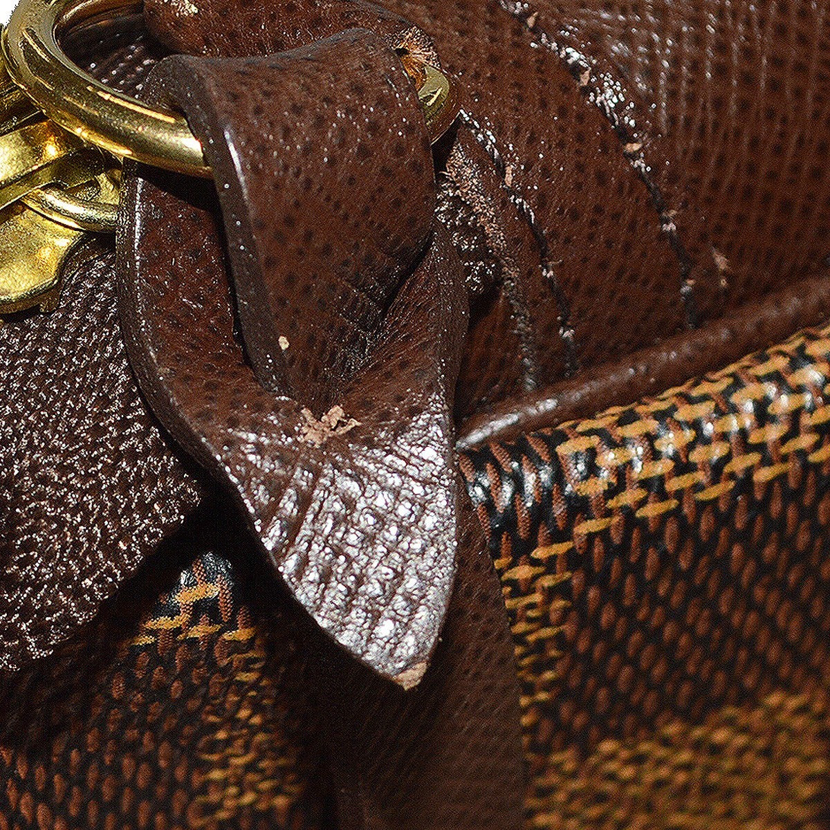Louis Vuitton Trousse Make Up Bag Damier Canvas Brown Canvas Clutche & Pouche Bag (Pre-Owned)