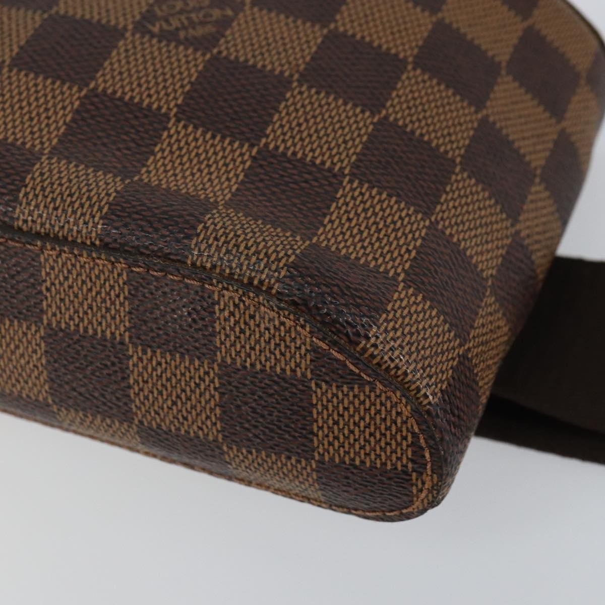 Louis Vuitton Geronimos Waist Bag Damier Brown Canvas Shoulder Bag Bag (Pre-Owned)